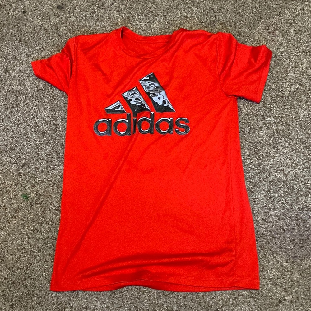 Red Adidas shirt